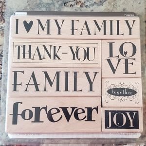 Heidi Grace Designs Family Rubber Stamp Set